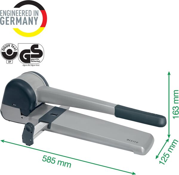 Leitz Heavy Duty Perforator 2 Hole 250 Sheets Silver | Nishat Online